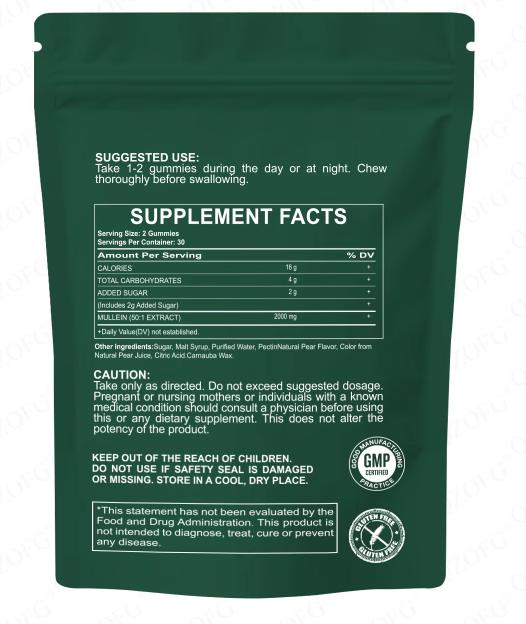 Mullein Gummies Packing 2