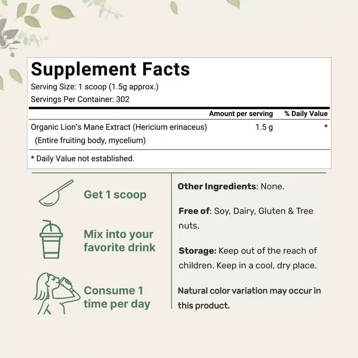 lion’s mane for memory