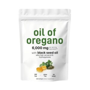 High Carvacrol Oregano Oil Softgels, Natural Gut & Respiratory Wellness Support